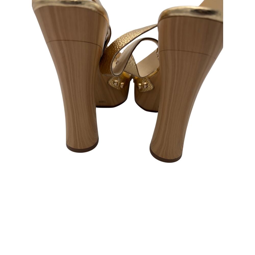 Jessica Simpson Gold Therisa Platform High Heel Sandal Size 7.5 NEW - Picture 5 of 7